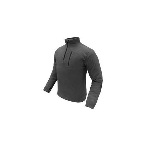 1-4 Zip Pullover Color- Black (large)
