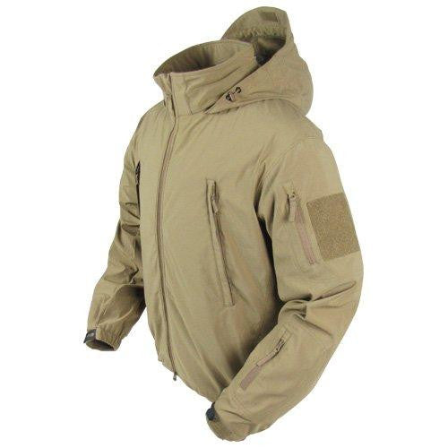 Summit Zero Lightweight Soft Shell Jacket Color- Tan (small)