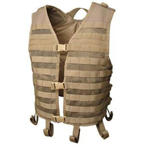 Mesh Hydration Tactical Vest - Color: Tan
