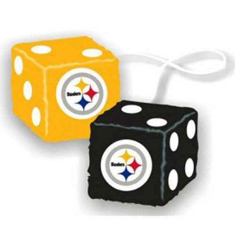 Pittsburgh Steelers NFL 3 Car Fuzzy Dice