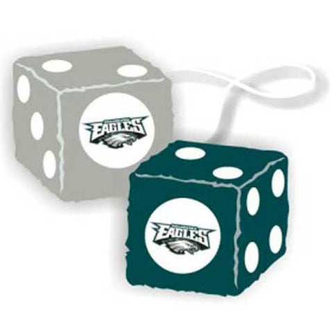 Philadelphia Eagles NFL 3 Car Fuzzy Dice