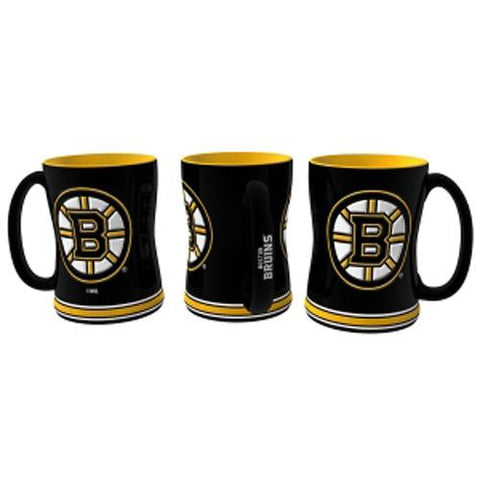Boston Bruins NHL Coffee Mug - 15oz Sculpted (Single Mug)