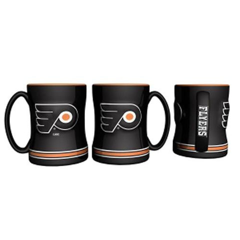 Philadelphia Flyers NHL Coffee Mug - 15oz Sculpted (Single Mug)