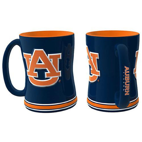 Auburn Tigers Ncaa Coffee Mug - 15oz Sculpted (single Mug)