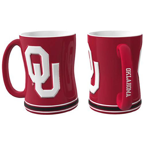 Oklahoma Sooners Ncaa Coffee Mug - 15oz Sculpted (single Mug)