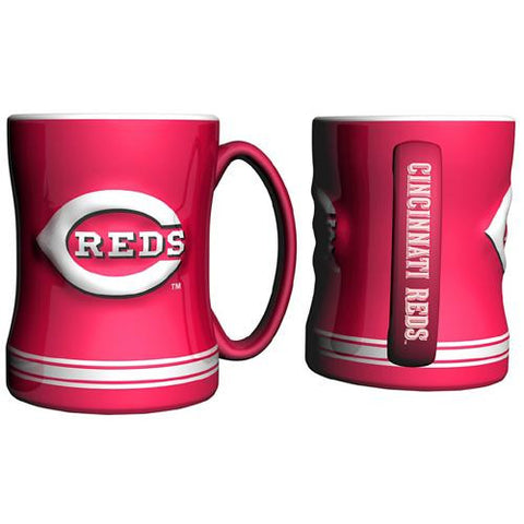 Cincinnati Reds MLB Coffee Mug - 15oz Sculpted (Single Mug)