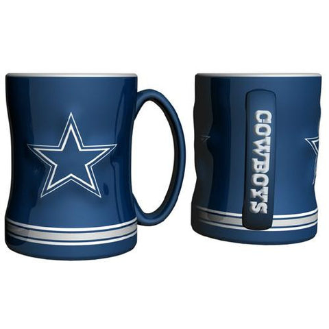 Dallas Cowboys NFL Coffee Mug - 15oz Sculpted (Single Mug)