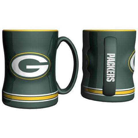 Green Bay Packers NFL Coffee Mug - 15oz Sculpted (Single Mug)