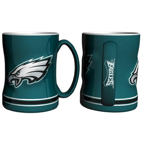 Philadelphia Eagles NFL Coffee Mug - 15oz Sculpted (Single Mug)
