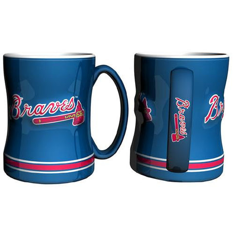 Atlanta Braves MLB Coffee Mug - 15oz Sculpted (Single Mug)