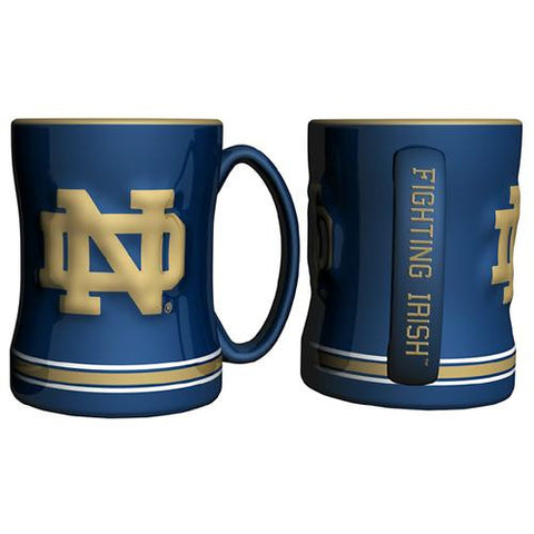 Notre Dame Fighting Irish Ncaa Coffee Mug - 15oz Sculpted (single Mug)