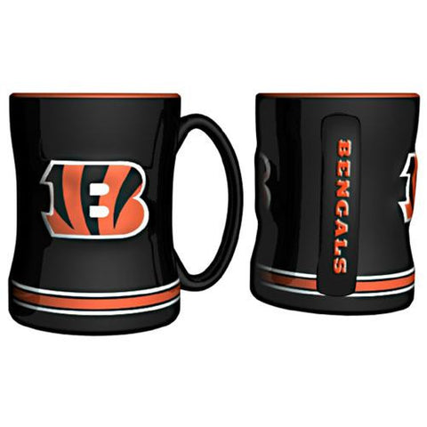 Cincinnati Bengals NFL Coffee Mug - 15oz Sculpted (Single Mug)