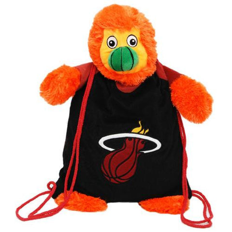 Miami Heat NBA Plush Mascot Backpack Pal