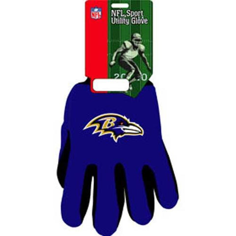 Baltimore Ravens NFL Two Tone Gloves