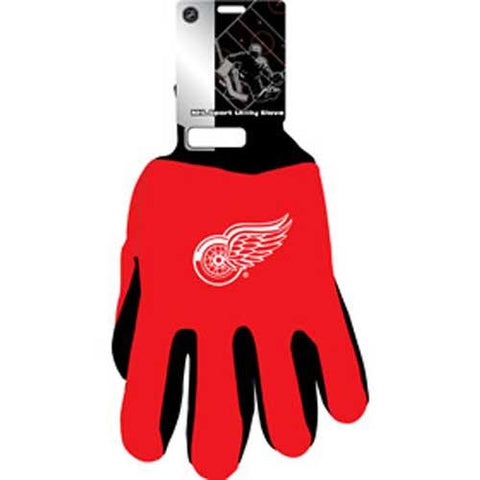Detroit Red Wings NHL Two Tone Gloves