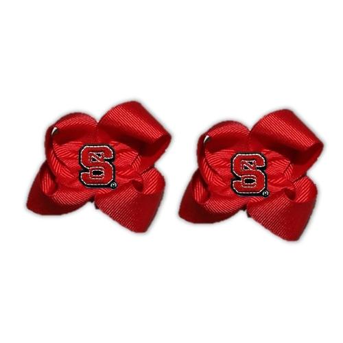 North Carolina State Wolfpack Ncaa Hair Bow Pair