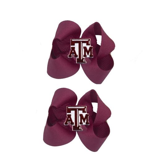 Texas A&m Aggies Ncaa Hair Bow Pair