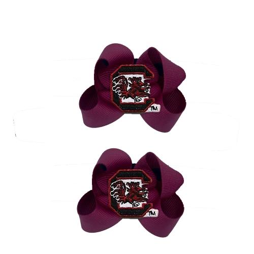 Sourth Carolina Gamecocks Ncaa Hair Bow Pair