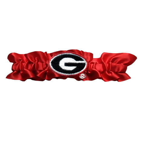 Georgia Bulldogs Ncaa Dainty Satin Garter (red)
