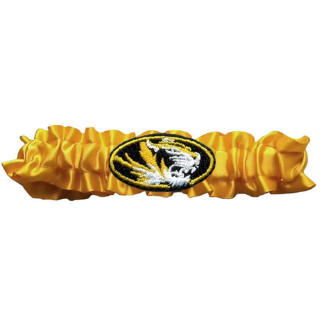 Missouri Tigers Ncaa Dainty Satin Garter (yellow)