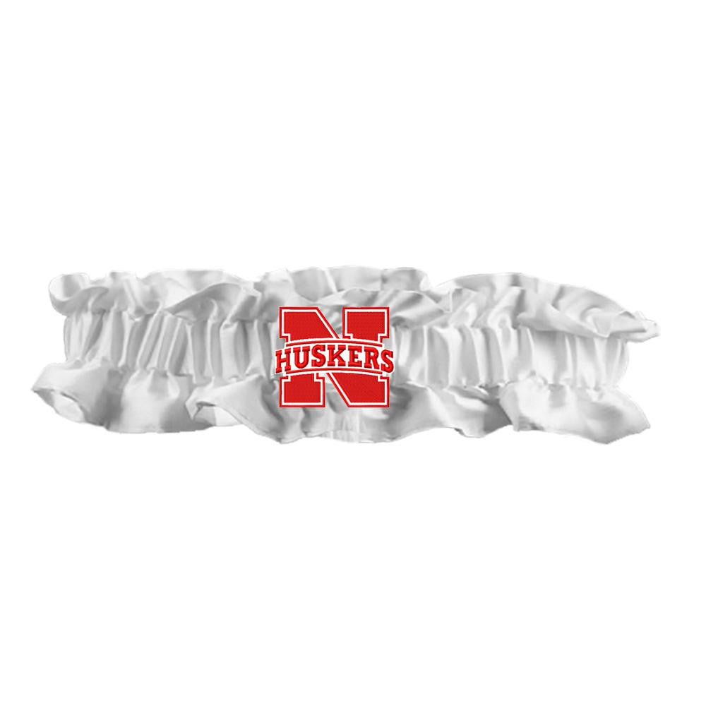 Nebraska Cornhuskers Ncaa Dainty Satin Garter (white)