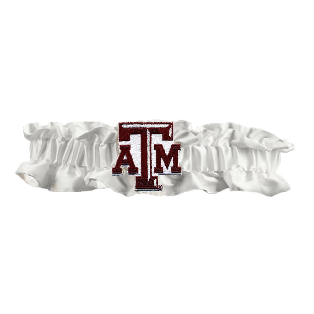 Texas A&m Aggies Ncaa Dainty Satin Garter (white)