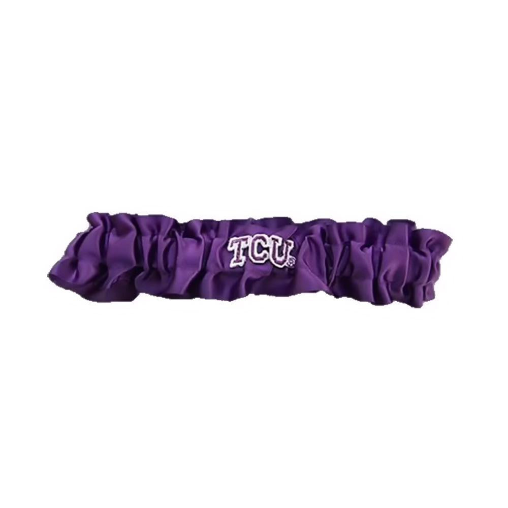 Texas Christian Horned Frogs Ncaa Dainty Satin Garter (purple)