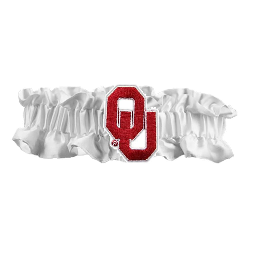 Oklahoma Sooners Ncaa Satin Garter (white)