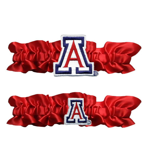 Arizona Wildcats Ncaa Garter Set "one To Keep One To Throw" (red-red)