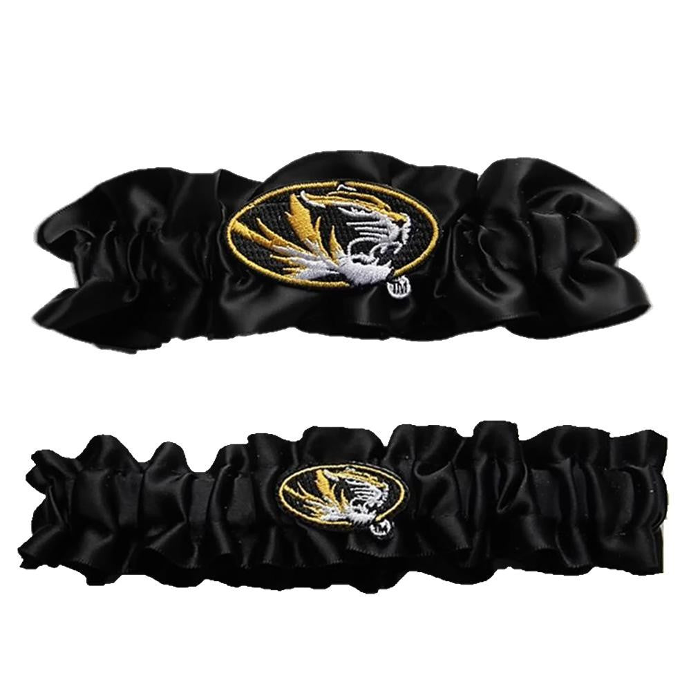 Missouri Tigers Ncaa Garter Set "one To Keep One To Throw" (black-black)