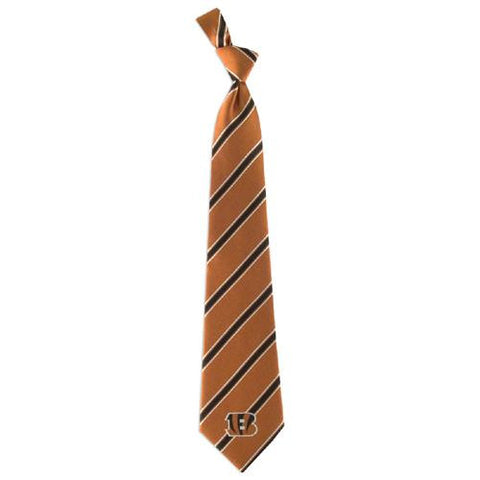 Cincinnati Bengals NFL Woven Poly 1 Mens Tie (100 percent Polyester)