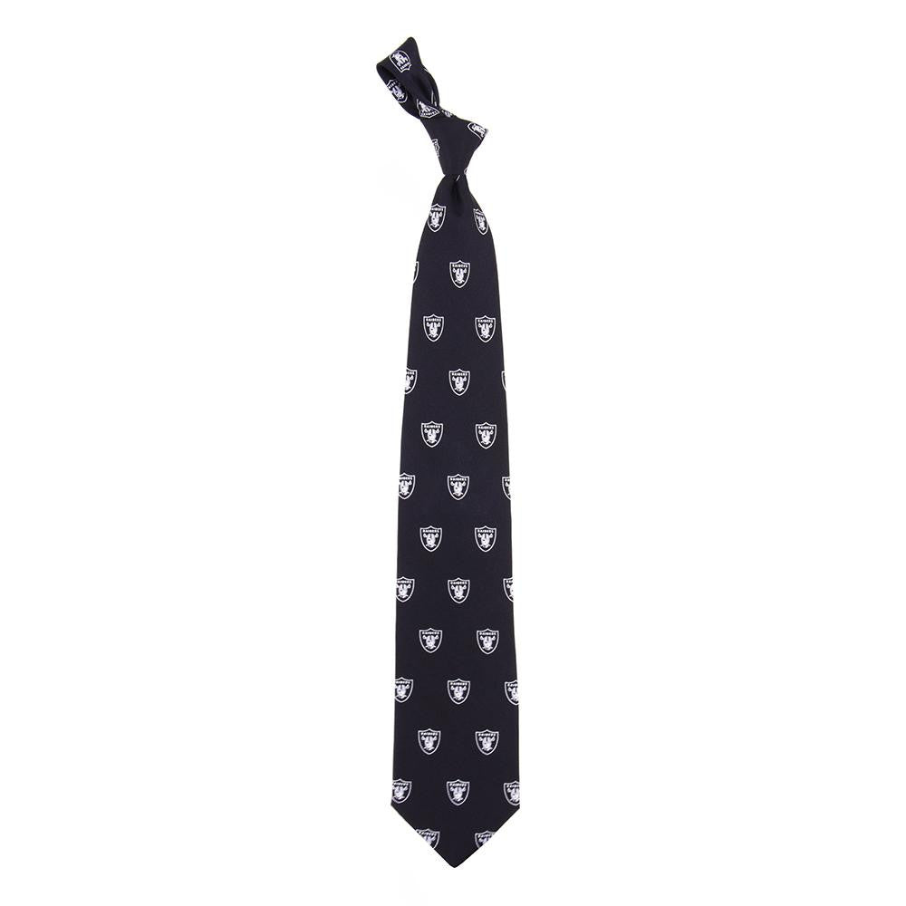 Oakland Raiders NFL Prep Mens Silk Tie