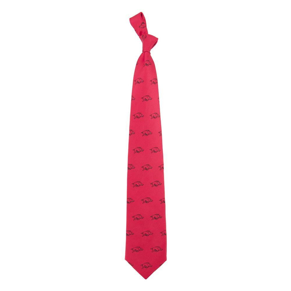 Arkansas Razorbacks Ncaa Prep Mens Silk Tie