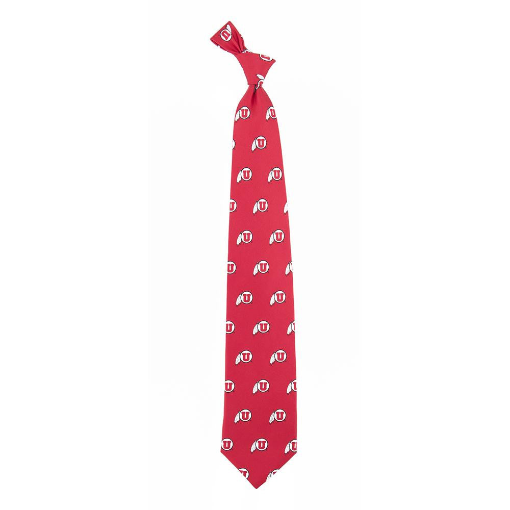 Utah Utes Ncaa Prep Mens Silk Tie