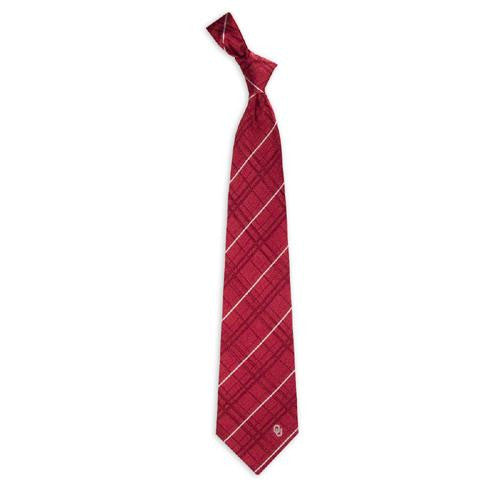 Oklahoma Sooners Ncaa Oxford Woven Mens Tie