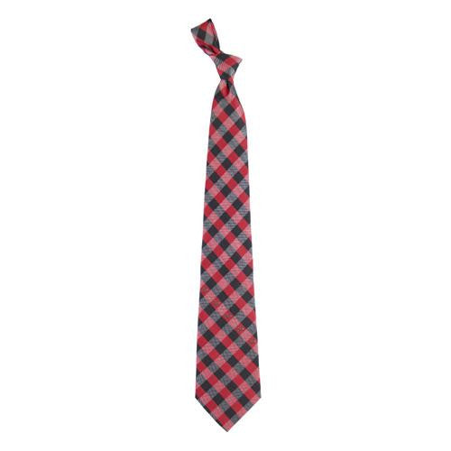 Arkansas Razorbacks Ncaa Check Poly Necktie