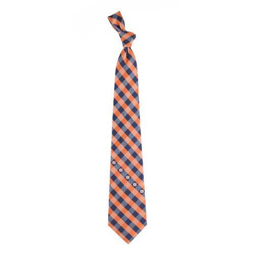 Auburn Tigers Ncaa Check Poly Necktie