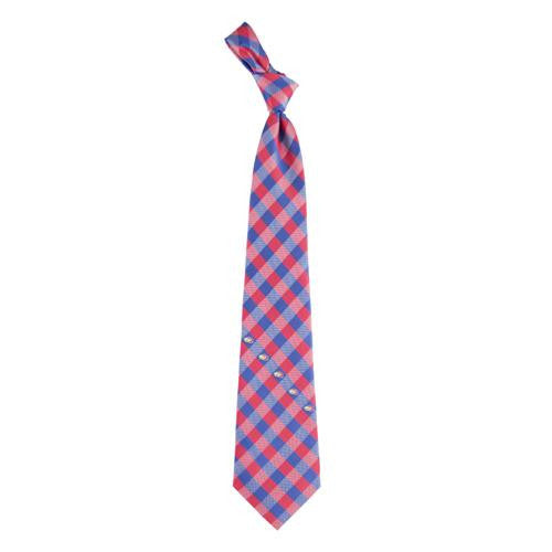 Kansas Jayhawks Ncaa Check Poly Necktie