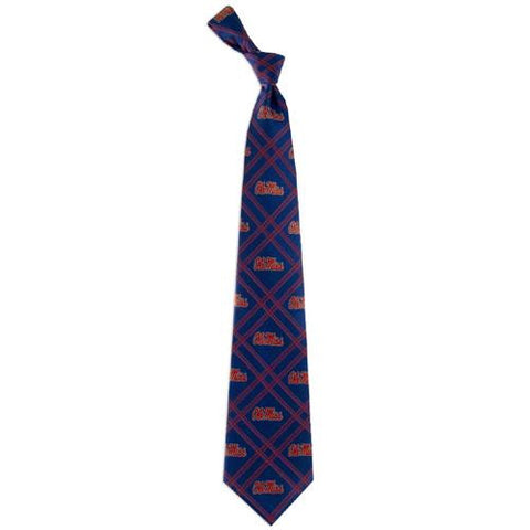 Mississippi Rebels Ncaa Woven Poly 2 Mens Tie (100 Percent Polyester)