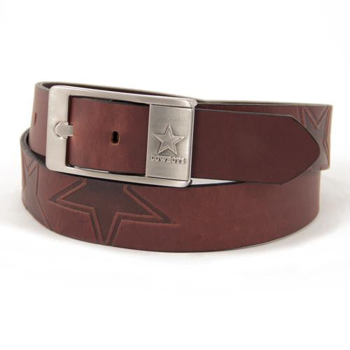 Dallas Cowboys NFL Men's Embossed Leather Belt (Size 34)