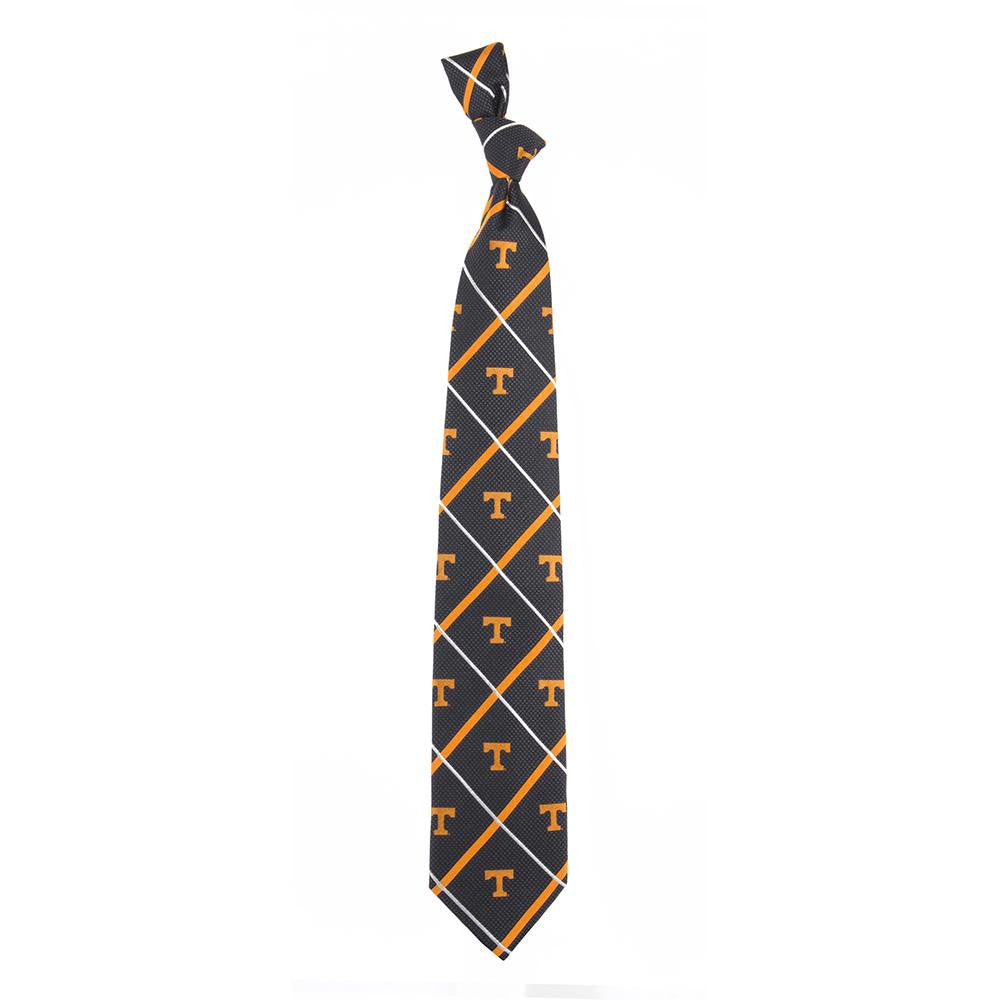 Tennessee Volunteers Ncaa Silver Line Woven Silk Mens Tie