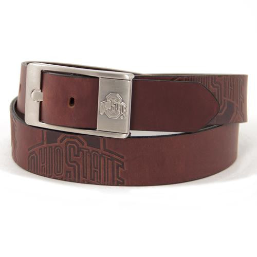 Ohio State Buckeyes Ncaa Men's Embossed Leather Belt (size 34)