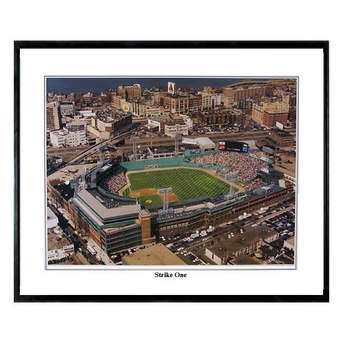 Boston Red Sox "strike One" - 13.5"x39" Standard Black Frame