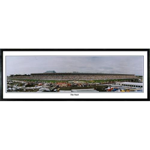 Charlotte Racetrack "the Start" - 13.5"x39" Standard Black Frame