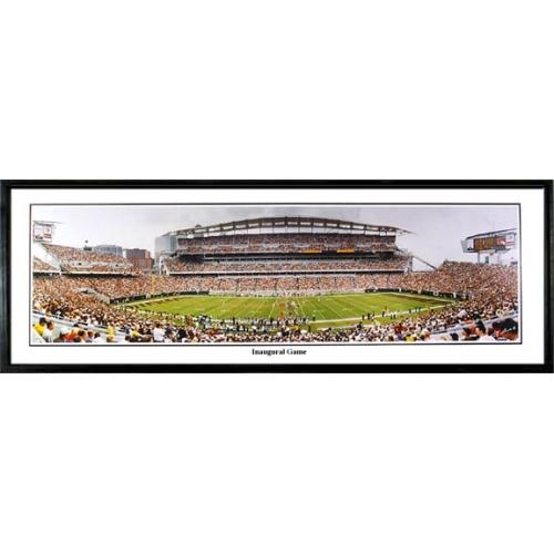 Cincinnati Bengals "inaugural Game" - 13.5"x39" Standard Black Frame