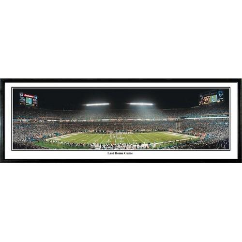 Miami Dolphins "last Home Game" - 13.5"x39" Standard Black Frame