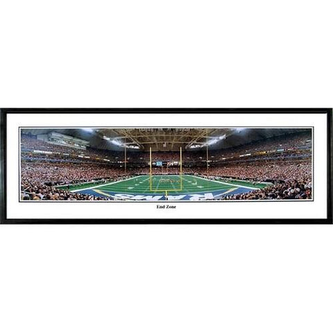 St. Louis Rams "end Zone"  - 13.5"x39" Standard Black Frame