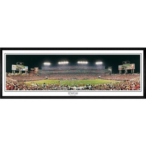 Tampa Bay Buccaneers "32 Yard Line"  - 13.5"x39" Standard Black Frame