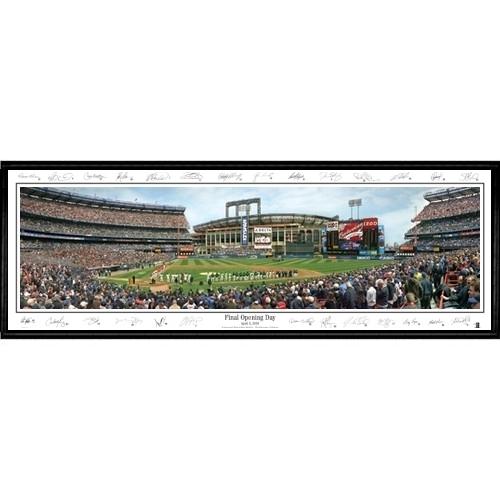 New York Mets "final Opening Day" - With Signatures  - 13.5"x39" Standard Black Frame