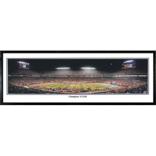 Denver Broncos "champions Xxxiii" - 13.5"x39" Standard Black Frame